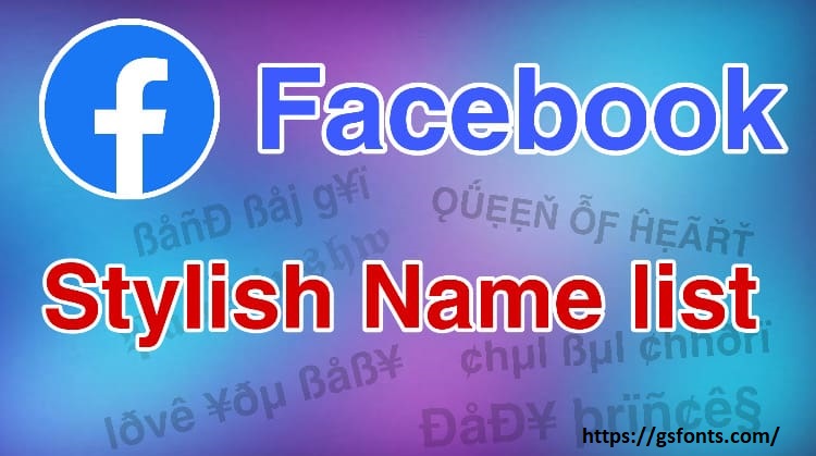 facebook stylish name