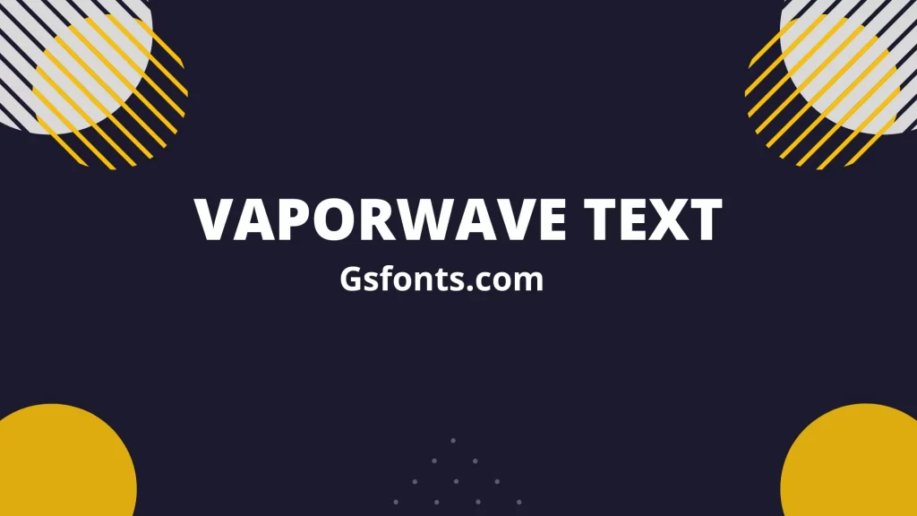 Vaporwave Text