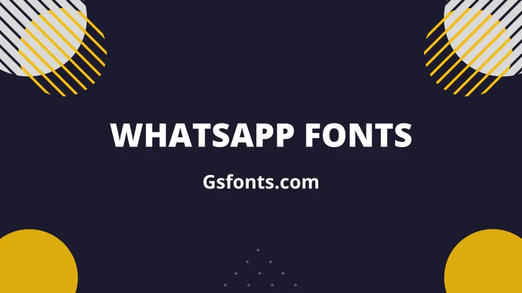 WhatsApp fonts