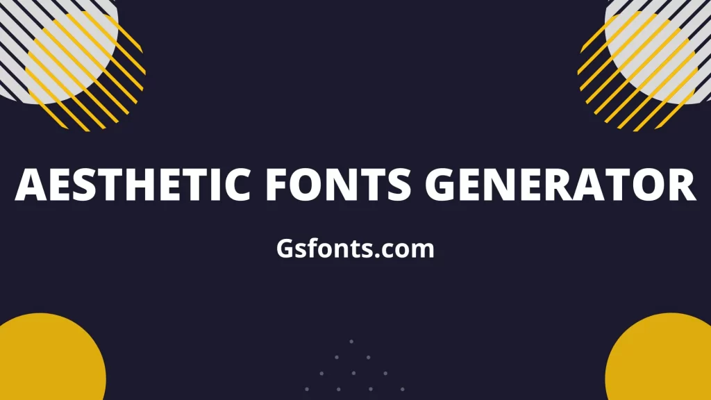 aesthetics fonts generator