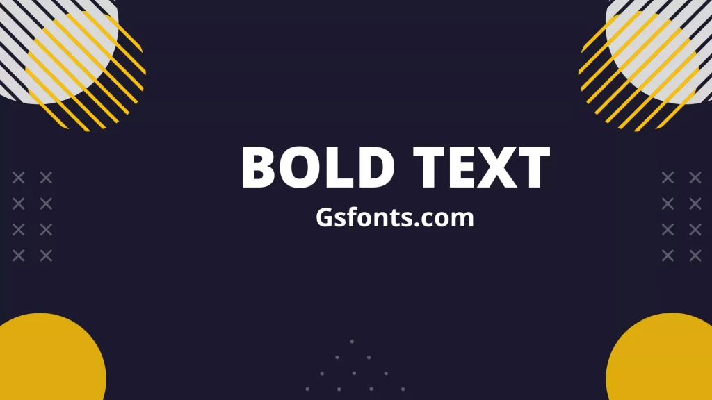 Bold text