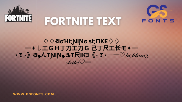 Fortnite Text