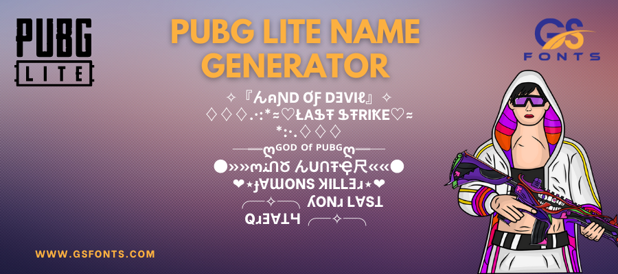 Pubg Lite Name Generator