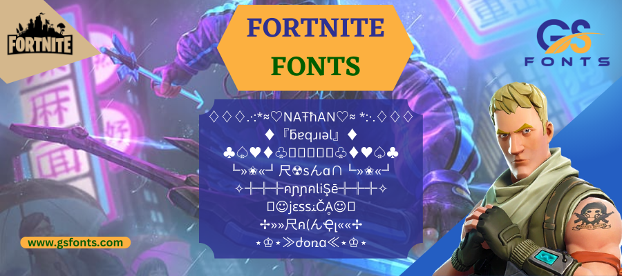 Fortnite Fonts